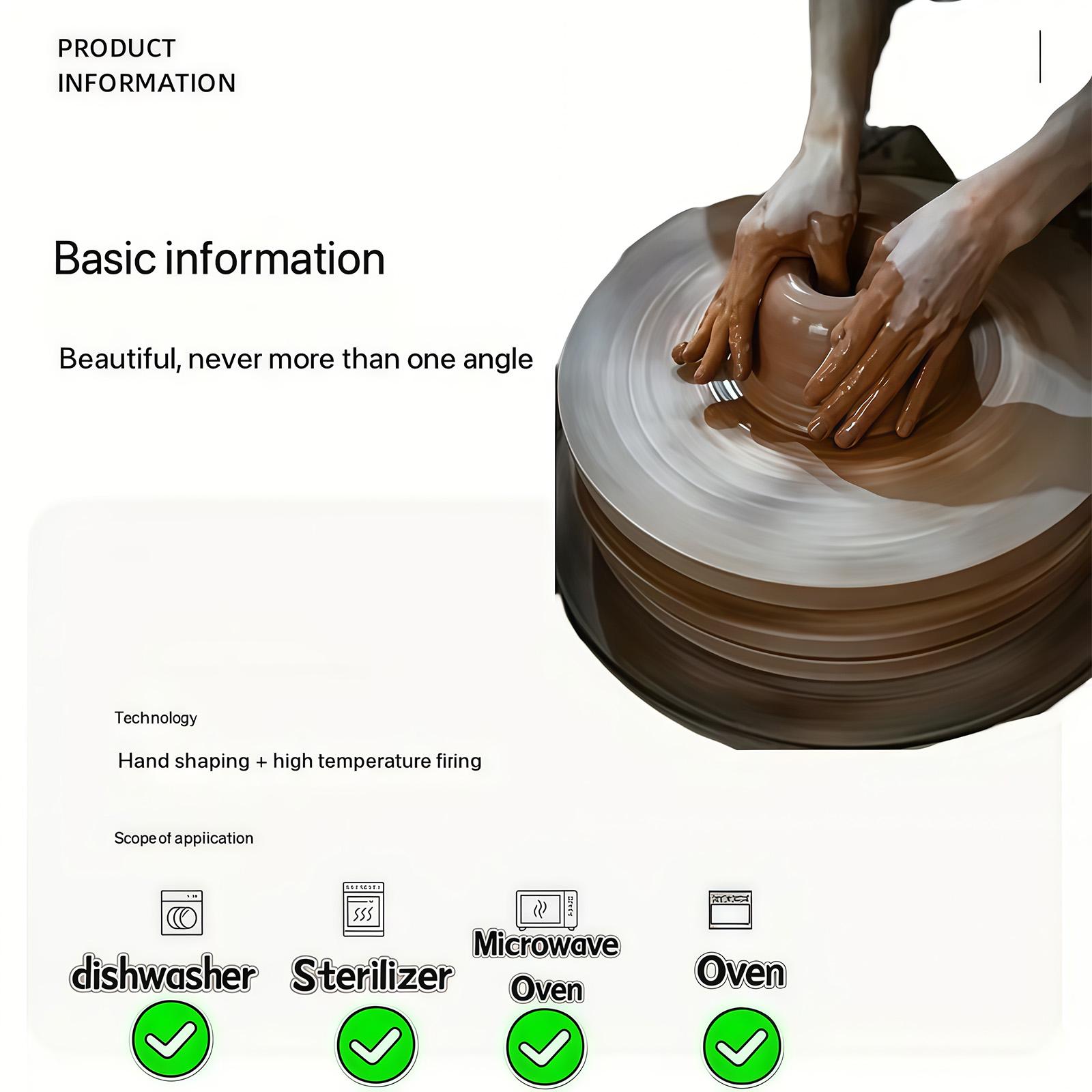 Viral Red Rose Ceramic Dinner Plates with Handles! 8 Inch Elegant Floral Design Plates, Microwave & Dishwasher Safe, Thickened Anti-Scald Stackable Plates for Pasta, Soup, Home Kitchen Upgrade Must-Have!