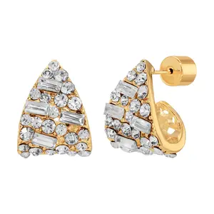 Crystal Curve Post Earrings