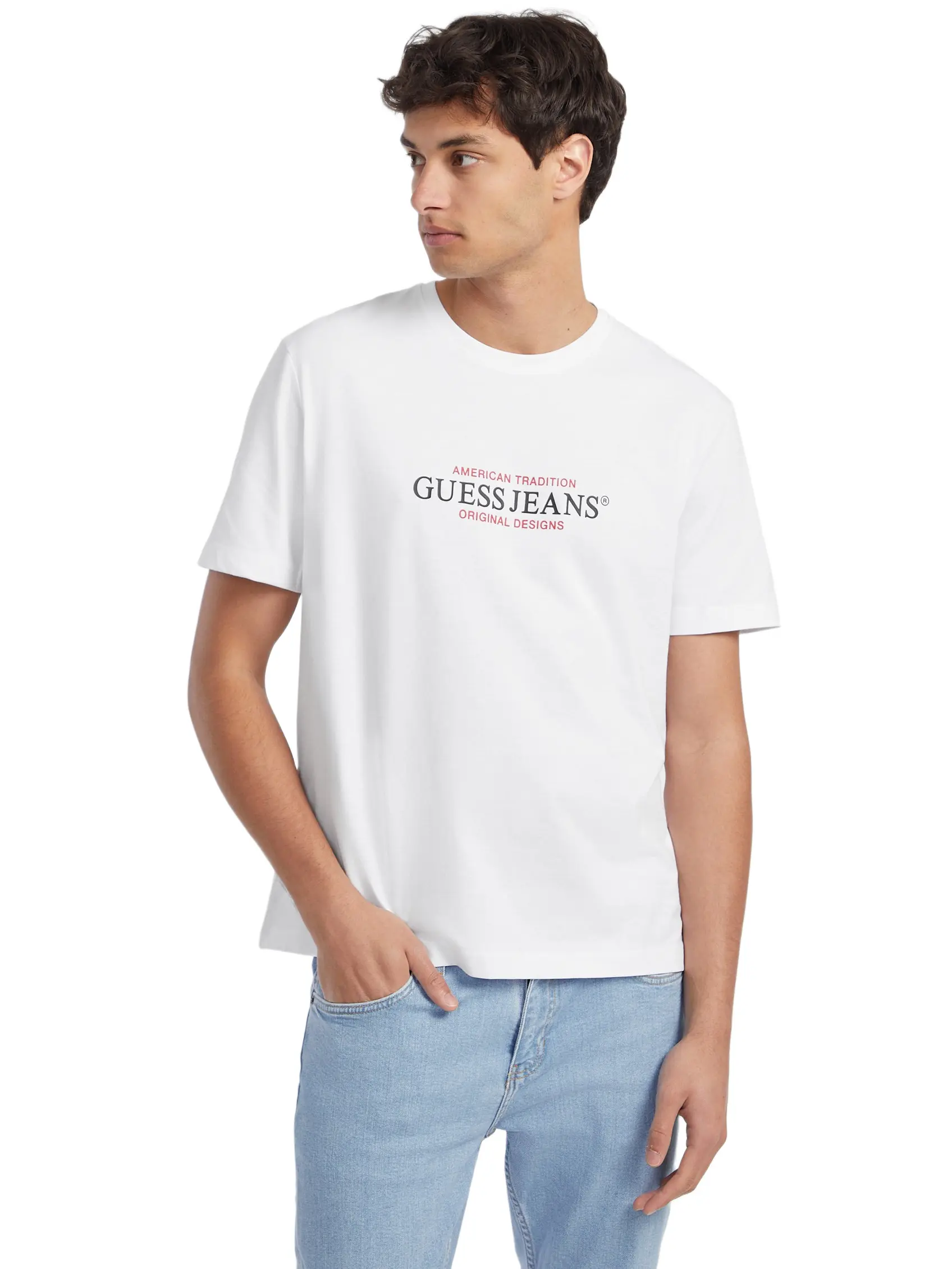 GUESS Jeans Male American Tradition Tee