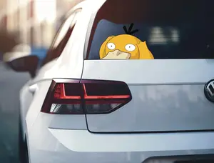 Duck Peeker Peeking Sticker / Bumper Window Vinyl Decal Anime Sticker