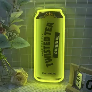 Twisted Tea Original Hard Iced Tea 473ml Neon Wall Art Unique Drink Can Shaped Neon Light for Home Decor