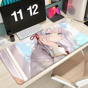 Alya some times Hides Her Feelings In Russian Mouse Pad Design XXL 1000×500mm 900×400mm 800×400mm 600x300mm Large Gaming Mouse Pad - Extended, Thick, Non-Slip Rubber Base Desk Mat with Precision Stitched Edges - Washable Large Desk Pad