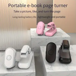 Multifunctional Wireless Page Turner Remote, Control E-Books Photos Videos on Phone, Portable Ring Design, Type-C Fast Charging