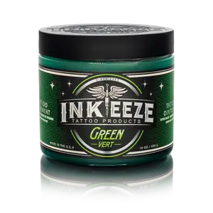 INKEEZE Green Tattoo Ointment - 16oz Jar