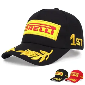Ferrari F1 Racing Fleet Hat Embroidery Baseball Caps, Outdoor Sports Cycling Cap, Compatible with Ferrari Models F430, 458, 488, 599, 612, Ff, F12