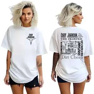 C0dy Johnson Tshirt, Cojo, Country Music, Cow Print, Til You Cant, Human Tshirt, Unisex Short Sleeve Tee Shirt, Casual Clothing  Womenswear Women Comfort