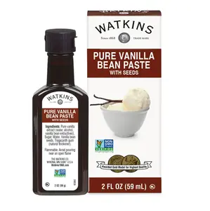 Watkins Pure Madagascar Vanilla Bean Paste with Seeds 2 oz Classic Flavor for Desserts and Recipes All-Natural Baking