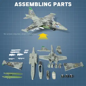 Su-25 Aircraft Model Kit, Plastic Model Set Camo, Adult Collectible Desk Decor, Office Table Decoration, Perfect Gift for Collectors and Holidays