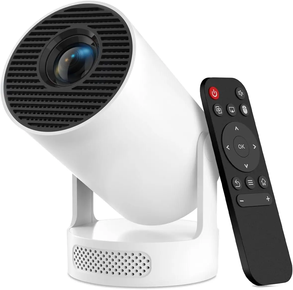 DEYSINN-HY300 PRO Projector with Android 11, 4K Support 1080P Full HD, 160 ANSI Smart Projector, WiFi 6 & Bluetooth 5.4, 210° Rotation, Auto Keystone & Motorized Focus, Portable Projector for Outdoor/Home