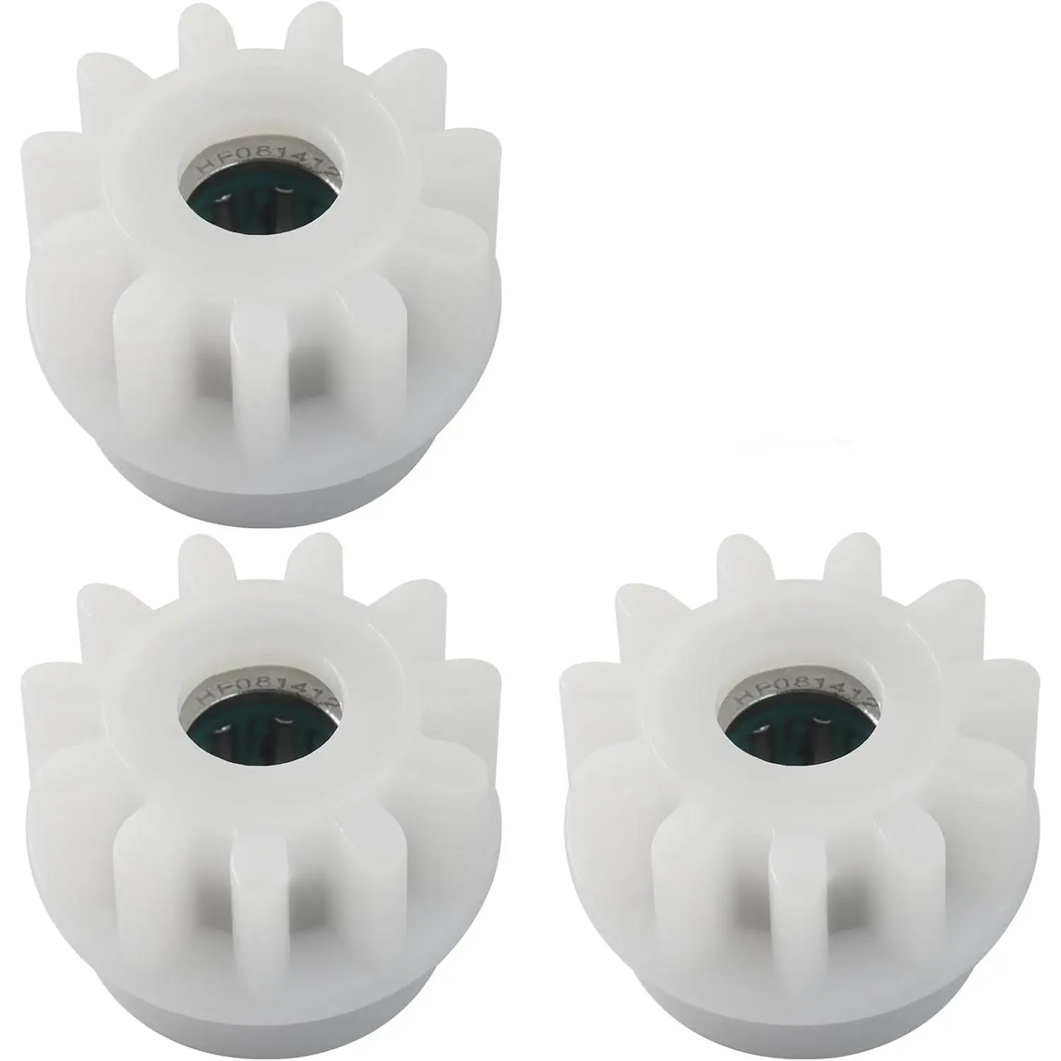 3 Pack Spin Mop Bucket Gear Replacement - Stainless Steel & Plastic White Gears,  Way Clutch Bearing Sprockets for Spin Mop Bucket Repair
