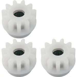 3 Pack Spin Mop Bucket Gear Replacement - Stainless Steel & Plastic White Gears,  Way Clutch Bearing Sprockets for Spin Mop Bucket Repair