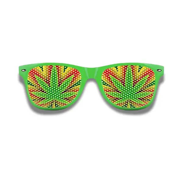 Weed Sunglasses - Funny Shades - Green Leaf Glasses - Funny Gift - Party Favors