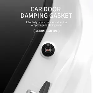 4/8/12/16/20pcs Car Door Shockproof Mat Noise Reduction Buffer Collision Protection Pad, Fits Cadillac Escalade Cts Ats Xts Ct4 Ct5 Xt5 Xt4 Xt6 Ct6 Sls Srx Bls Sts Dts Deville