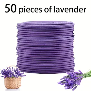 Lavender Scented Spiral Candles, 3-4 Hours Burn Time, Perfect for Yoga & Meditation, Portable Design, Long-Lasting Fragrance