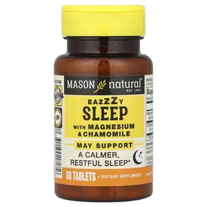 Mason Natural Eazzzy Sleep, with Magnesium & Chamomile, 60 Tablets