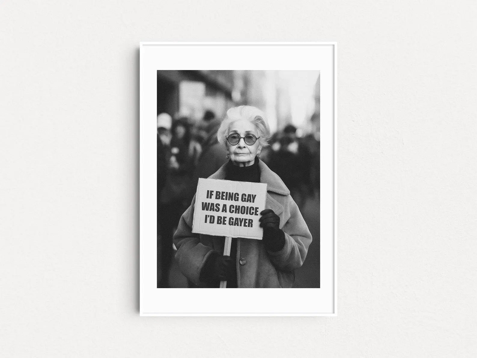 If Being Gay Was A Choice I'd Be Gayer, Gay Pride Poster, Lesbian Pride Wall Art, Minimal Poster Feminism, Gay Rights Art Print, Pride Gifts