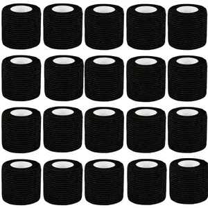 20 Rolls Breathable Self-Adhesive Bandages, Elastic Sports Tape, Athletic Tape for Ankle Wrist Finger Joints Knee Caps, Ideal for Athletes Daily Use