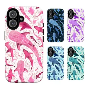 Whale Ocean Phone Cases| Vibrant Whale Shark & Shark Designs for Ultimate Style| Suitable for IPhone 17,16, 15, 14, 13, 12, 11| Durable Protective Covers for Marine Life Lovers Floral Protection