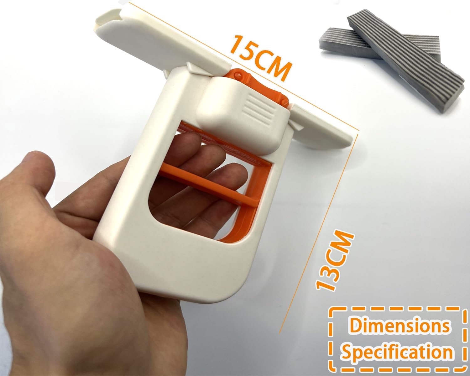 2026 New Mini Mop: Portable Self Squeezing Sponge Mop for Small Spaces, Bathroom Kitchen Desktop Glass Cleaning Gadgets, Wet & Dry Quick Clean Lightweight Compact Orange Can Stand or Hang