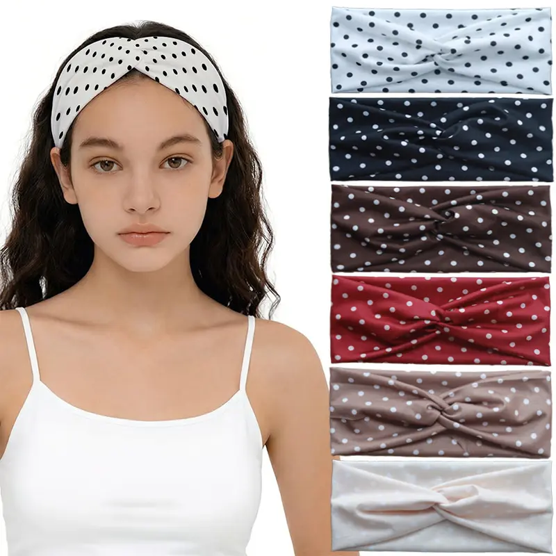 6 Pack Women's Fashion Hair Bands, Breathable and Elastic for Comfortable Wear, Simple Style Hair Accessories, Suitable for Running, Yoga, Makeup, and Other Scenarios, Perfect as Gifts for Holidays or Birthdays
