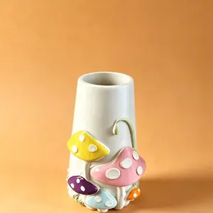 Creative Mushroom Resin Vase, Unique Decorative Flower Pot, Perfect for Home Decoration, Durable Resin Material, Stylish Design