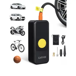 GAOMON Cordless Tire Inflator Portable Air Compressor 150PSI with Digital Pressure Gauge, Auto Shut-Off, Type-C Charging, LED Light for Car Tires, Motorcycle, Bicycle, Sports Balls