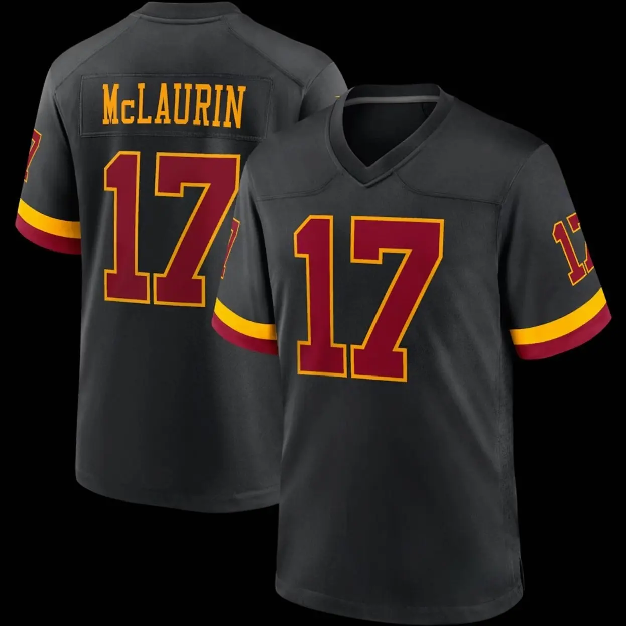 Unisex Football inspired by McLaurin 17 Washington Hail Raiser Alternate Game Jersey - Black