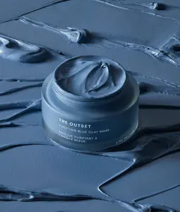 The Outset Purifying Blue Clay Mask with Salicylic Acid & Hyaluroset Complex for Gentle Skin Repair & Nourishing Detoxification