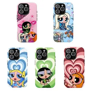 Childhood Memories Powerpuff Girls Phone Case,Tough phone case,for iPhone 16/15/14/13/12/11/17 ProMax Plus for Samsung phones, suitable for both men and women, an excellent choice for Halloween, Christmas and Thanksgiving.