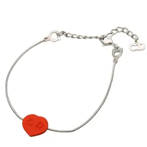 Pre-owned Dior Zinc Alloy Small Leather Goods Christian Bracelet