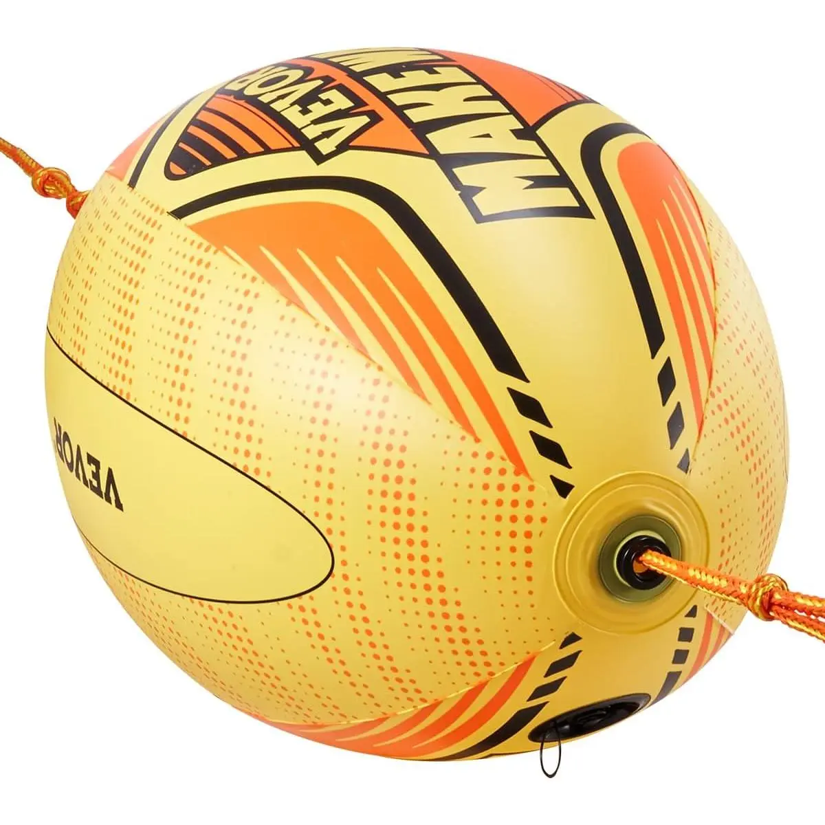 VEVOR Booster Ball, Towable Tube Rope Performance Ball, Thickened PVC Inflatable Booster Balls for Boating and Water Sports - with High Tensile Strength Rope and Speed Safety Valve