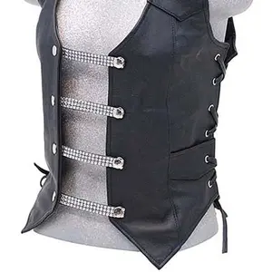 Jamin Leather 4'' Crystal & Leather Vest Extenders (Set Of 4) #VC14101LCK