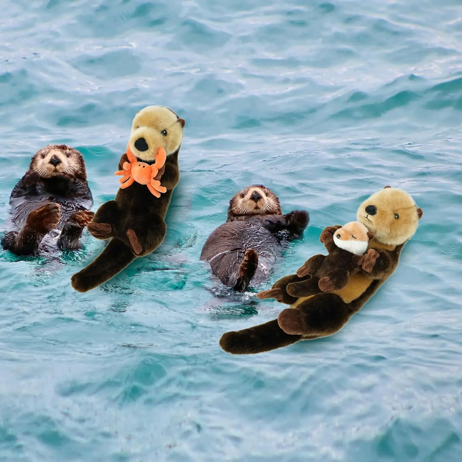 Sea Otter Stuffed Animals for Kids,Otters Ocean Cute Animal Plush Toy Birthday Gift for Boys Girl Children (Otter Baby)