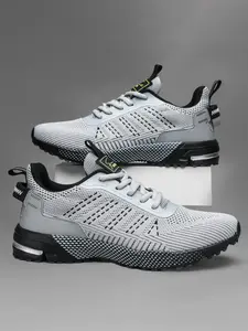 Men's Breathable Mesh Sneakers, Casual Comfortable Sports Running Shoes, Athletic Running Shoes, Lightweight Soft Sole Shoes for Outdoor Activities, Trainer, Workout Sneakers