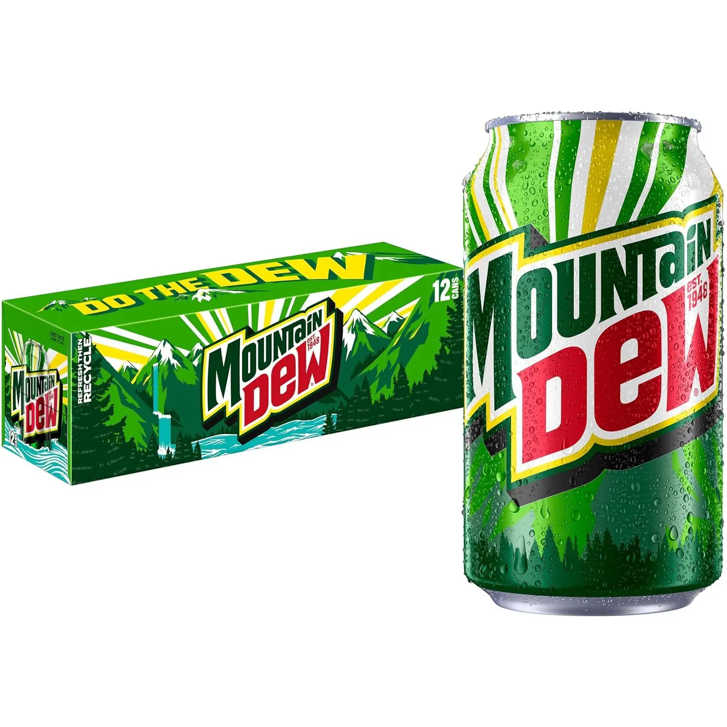 Mountain Dew Soda, 7.5 Fl Oz Mini Cans (Pack of 10)