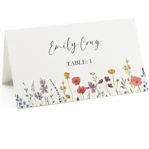 Place Cards for Table Setting Name Cards for Wedding Reception Bridal Shower Seating, Set of 50