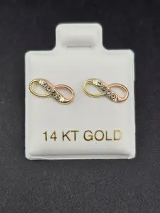 14K Gold Earrings - Infinity