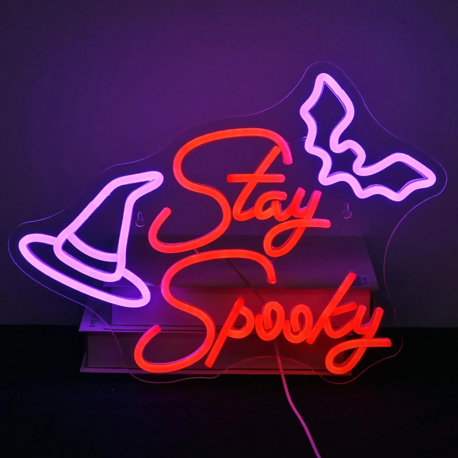 Halloween Themed Neon Sign, USB Powered Neon Sign, Wall Mounted Neon Light, Decorative Lamp for Home Party & Festival, Led Neon Lights, Neon Lamps, Atmosphere Lighting