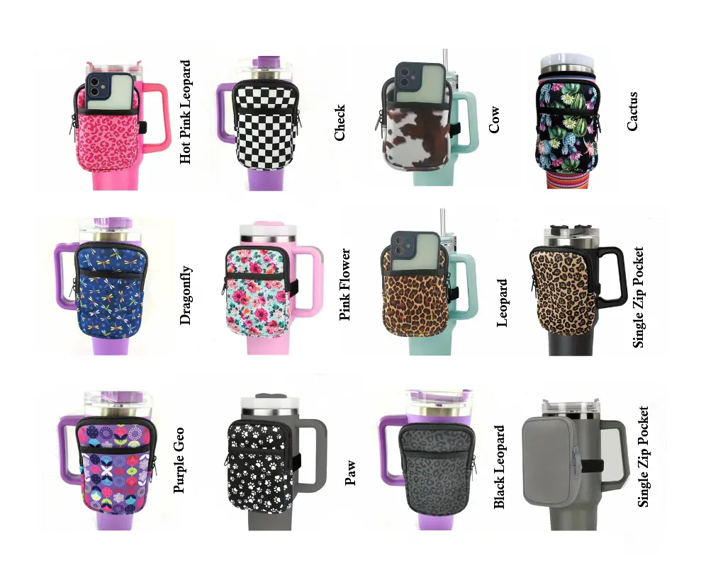 Sport Bottle Bag Pouch for 20-40oz Travel Tumbler Key Phone