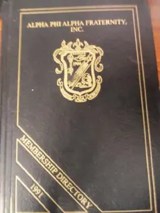 USED-Alpha Phi Alpha Fraternity Inc 1991 Membership Directory (Paperback)