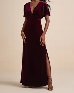 lulus Mystical Charm Burgundy Velvet Flutter Sleeve Maxi Dress outfits Mesh Tropical Leopard Tube