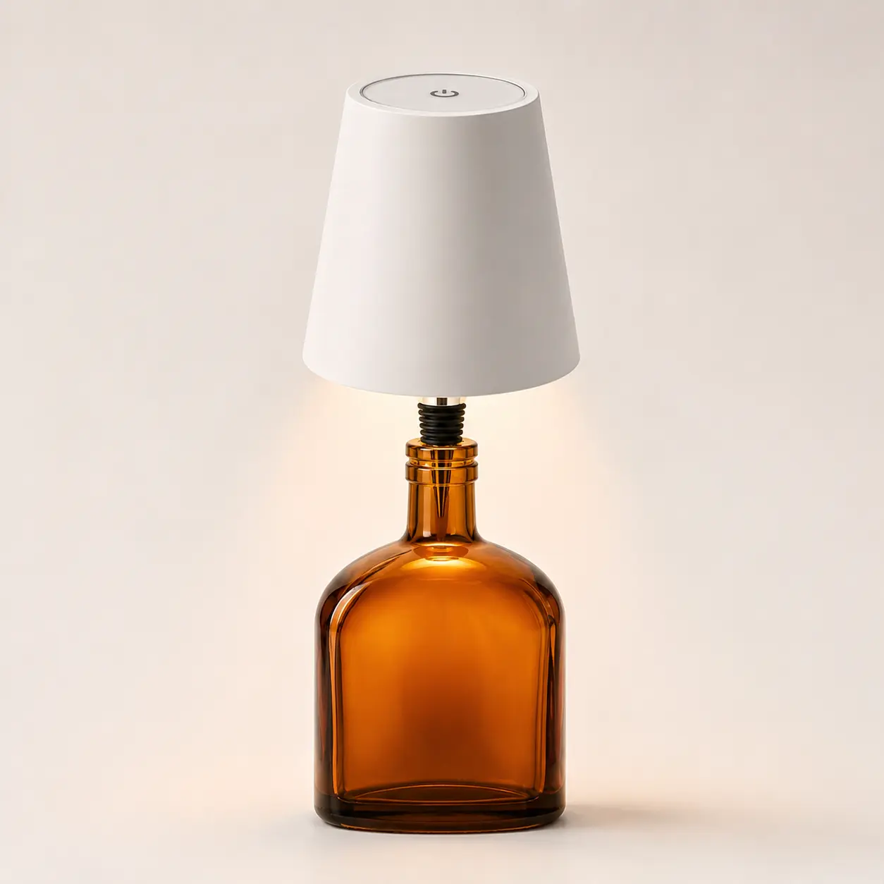 Cordless Wine Bottle Lamp - Rechargeable LED Touch Table Light with 3 Colors & Dimmable Ambiance for Home, Bar, Party