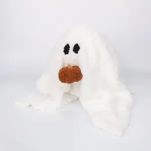 Ghost Plush Toy Halloween Decor, Cute Soft Halloween Party Decoration Pillow, Birthday, Thanksgiving, Christmas, for Boys and Girls,Ghost Pillows Soft Stuffed Halloween Ghost Plush, Great Halloween Decorations