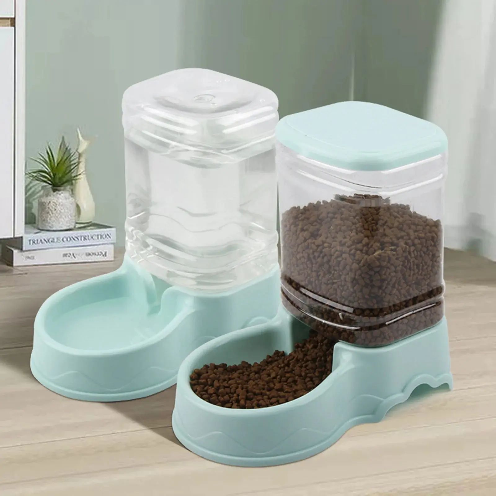 Automatic Feeder - 3.5L Automatic Pet Feeder Wate Food Dispenser for Small Medium Large Cat Dog Water Drinking Drinker Dish Small Medium Dog Feeding