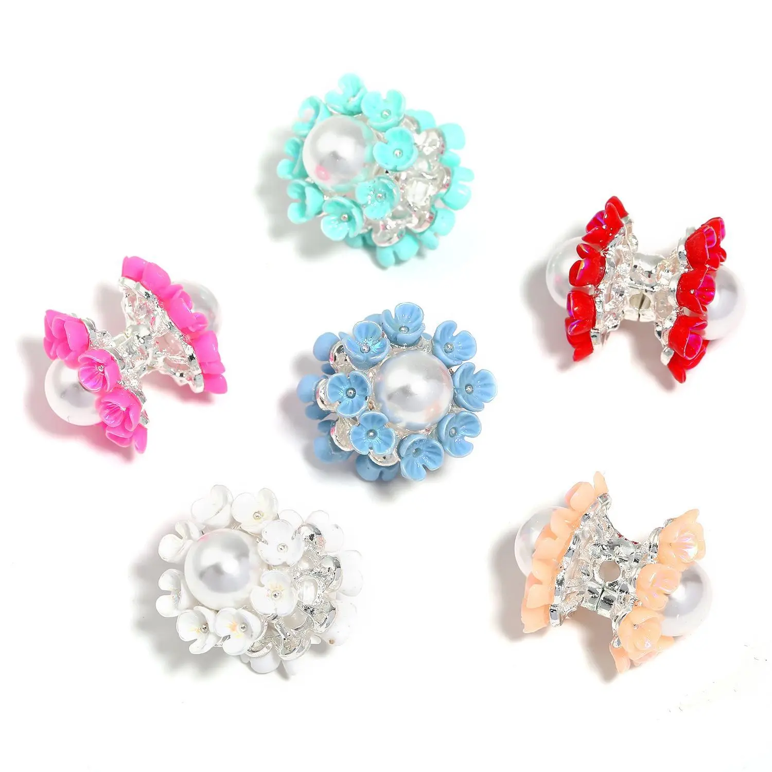 ZY1973019 10pcs Flower Pearl 