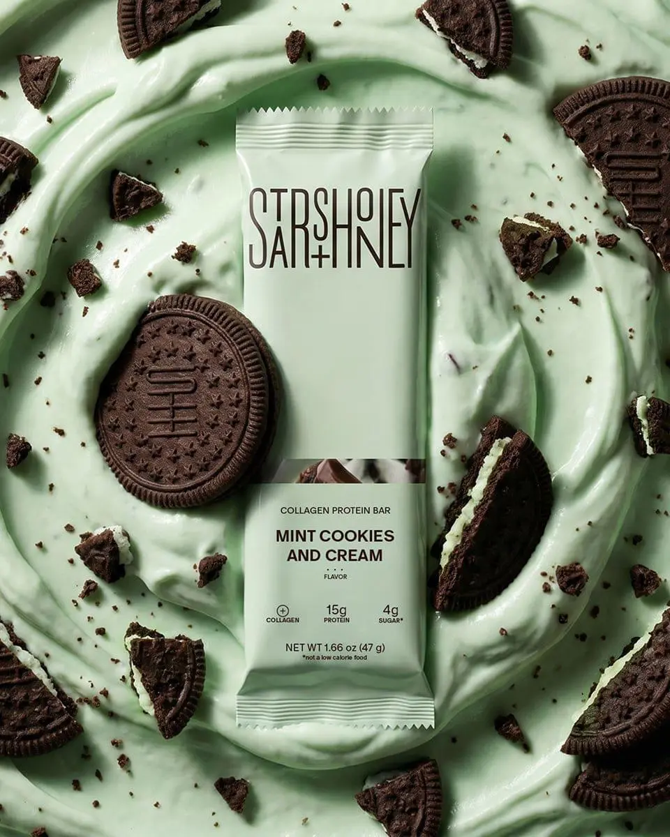 Stars and Honey - Mint Cookies and Cream - 10 Pack - 15g Protein - 4g Sugar + Collagen