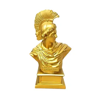 Luxury Gold Achilles Sculpture, Office Art Decor, Ideal Gift, Greek Mythology Resin Statue, Home Decoration Ornament