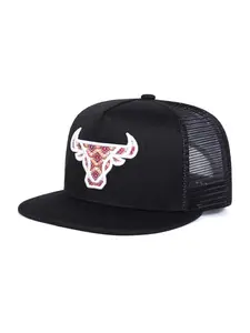 Unisex Cow Head Pattern Hat, Adjustable Casual Outdoor Sports Cap, Fashionable Sun Protection Hat for Daily Wear, Adjustable Snapback Cap