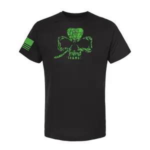 T-SHIRT "CLOVER SKULL" - BLACK