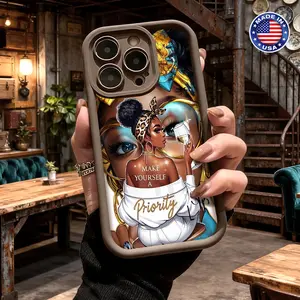 Trendy Girl Boss Quote Fashion Aesthetic Cartoon Pattern Case for iPhone 17 16 15 14 Pro Max 13 12 11 XR XS Plus Air Slim Lightweight Shockproof Anti Drop Protective Durable TPU Cover